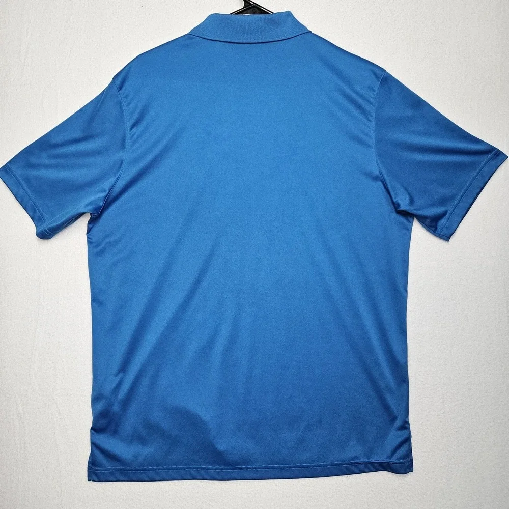 US Open 2014 Adidas Golf Polo Mens Large Blue Pinehurst No. 2
